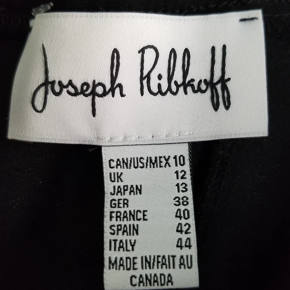 NWT JOSEPH RIBKOFF Black Off Shoulder Size 10 - Picture 8 of 8